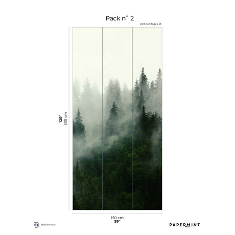 Papermint Boreal Pack 2 in Green Wall Mural 8184-AF1-B