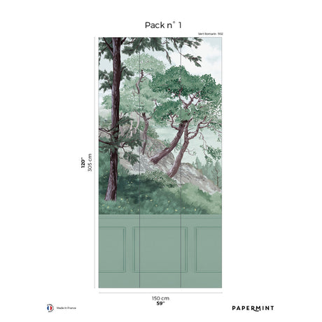 Papermint Bretagne Chair Rail With Faux Wainscoting Pack 1 i