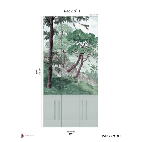 Papermint Bretagne Chair Rail With Faux Wainscoting Pack 1 i