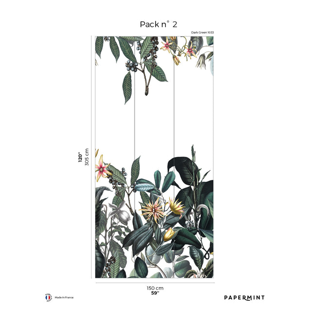 Papermint Cali Pack 2 in Green Wall Mural 8184-AL1-B