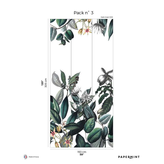 Papermint Cali Pack 3 in Green Wall Mural 8184-AL1-C