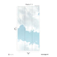 Papermint Summer Sky Pack 2 in Blue Wall Mural 8184-AO1-B