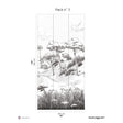Papermint Wild Coast Pack 3 in Grey Wall Mural 8184-AR1-C