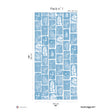 Papermint Botanical Imprint Pack 1 in Blue Wall Mural 8184-A