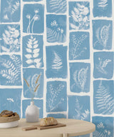 Papermint Botanical Imprint Pack 1 in Blue Wall Mural 8184-A