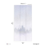 Papermint Starlights Pack 1 in White Wall Mural 8184-AZ1-A