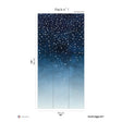 Papermint Starlights Pack 1 in Navy Wall Mural 8184-AZ1-B