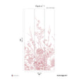 Papermint Flora Pack 1 in Pink Wall Mural 8184-BC2-A