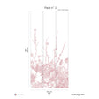 Papermint Flora Pack 2 in Pink Wall Mural 8184-BC2-B