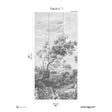 Papermint Fontainebleau Pack 1 in Grey Wall Mural 8184-BD1-A