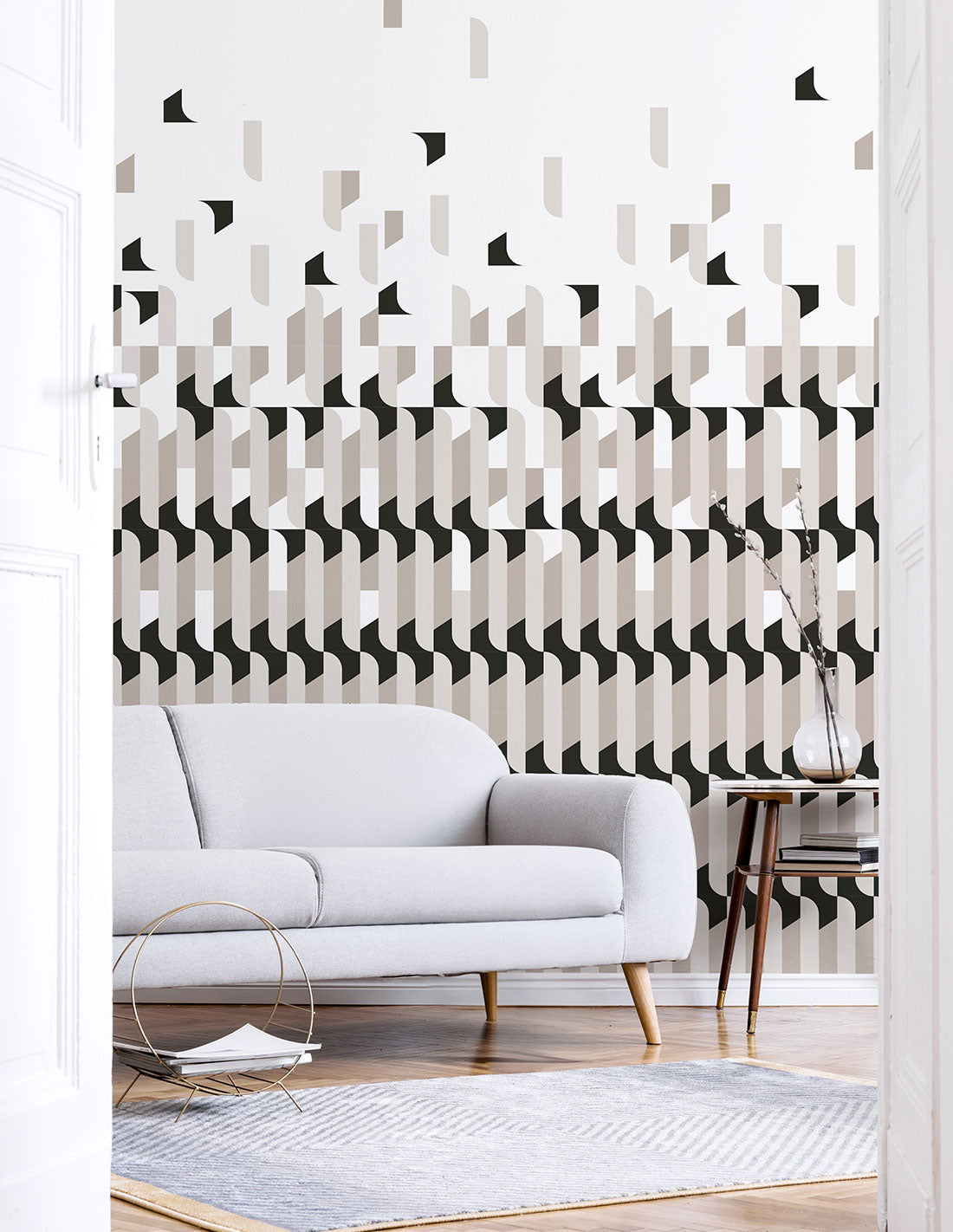 Papermint Alma Pack 1 & 2 in Black Wall Mural 8184-BDL-AB1