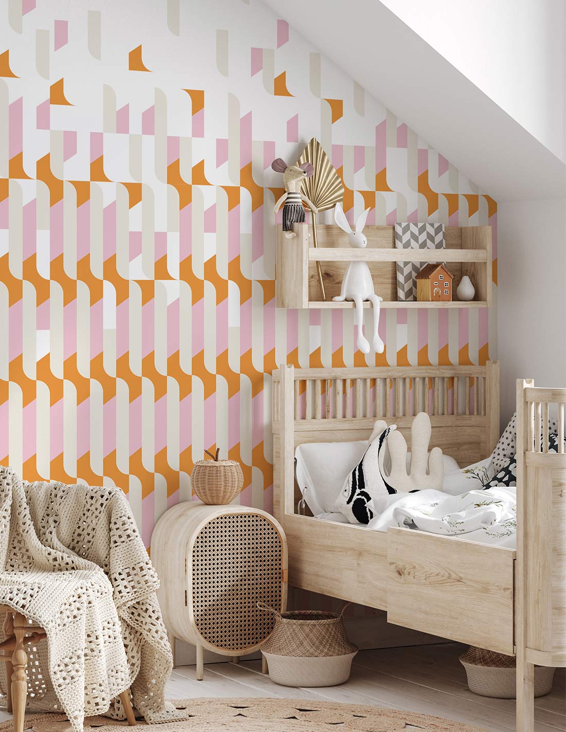 Papermint Alma Pack 1 & 2 in Pink Wall Mural 8184-BDL-AB3