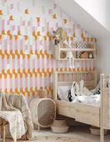 Papermint Alma Pack 1 & 2 in Pink Wall Mural 8184-BDL-AB3