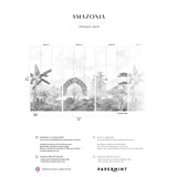 Papermint Amazonia Pack 1, 2 & 3 in Grey Wall Mural 8184-BDL