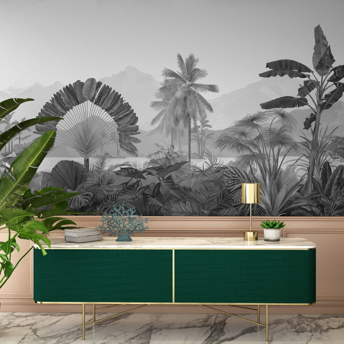 Papermint Amazonia Pack 1, 2 & 3 in Grey Wall Mural 8184-BDL