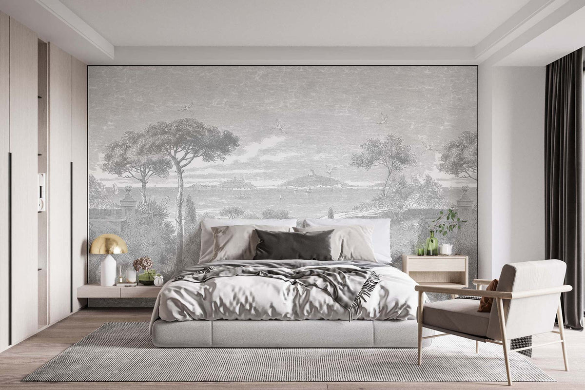 Papermint By the Sea Pack 1, 2 & 3 in Grey Wall Mural 8184-B
