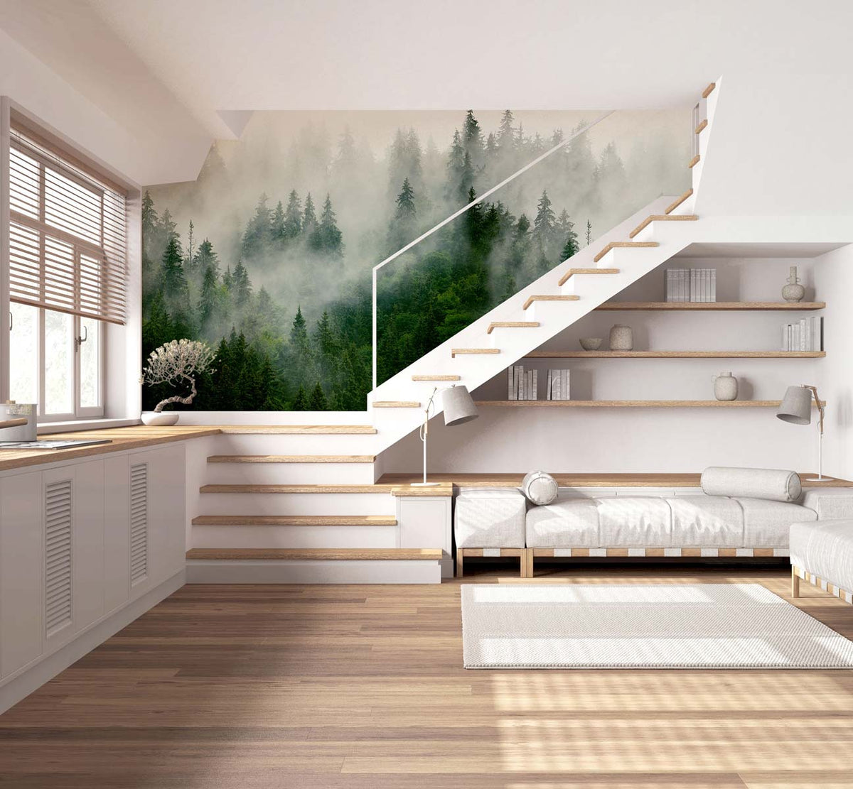 Papermint Boreal Pack 1 & 2 in Green Wall Mural 8184-BDL-AF