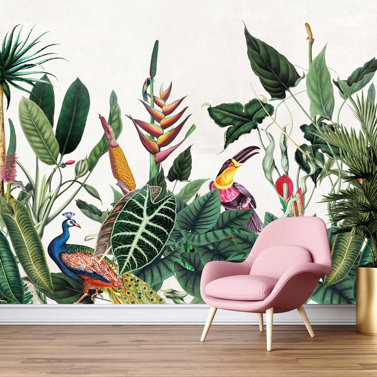 Papermint Bornéo Pack 1, 2 & 3 in Green Wall Mural 8184-BDL-