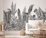 Papermint Botanic Pack 1 & 2 in Grey Wall Mural 8184-BDL-AH2