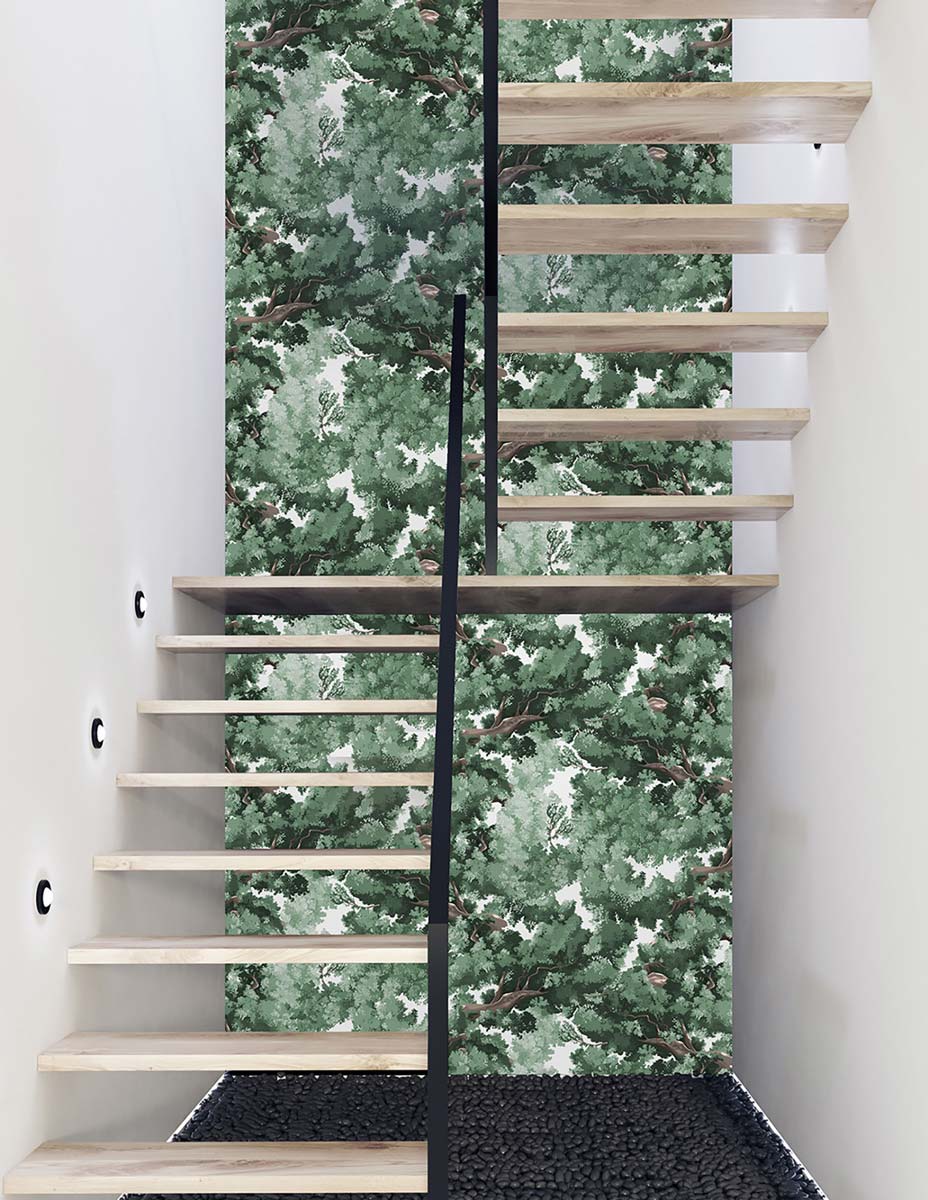 Papermint Bushu Pack 1 & 2 in Green Wall Mural 8184-BDL-AK1