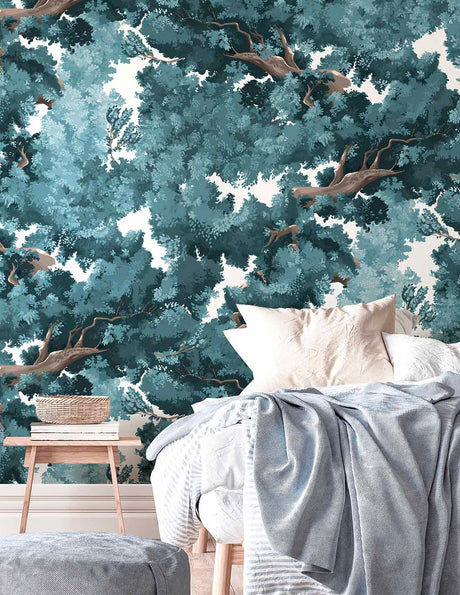 Papermint Bushu Pack 1 & 2 in Blue Wall Mural 8184-BDL-AK2