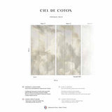 Papermint Cotton Sky Pack 1 & 2 in Beige Wall Mural 8184-BDL