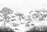 Papermint Wild Coast Pack 1, 2 & 3 in Grey Wall Mural 8184-B
