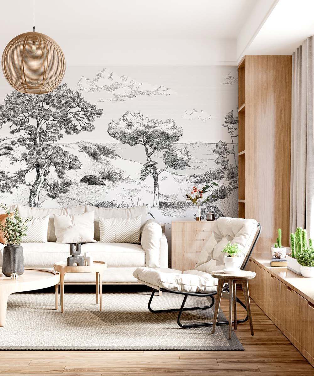 Papermint Wild Coast Pack 1, 2 & 3 in Grey Wall Mural 8184-B