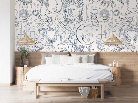 Papermint Divine Pack 1 & 2 in Navy Wall Mural 8184-BDL-AU1