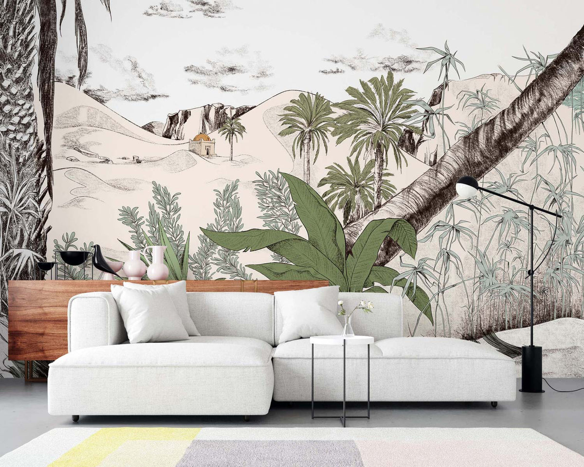 Papermint Dune Pack 1, 2 & 3 in Green Wall Mural 8184-BDL-AW