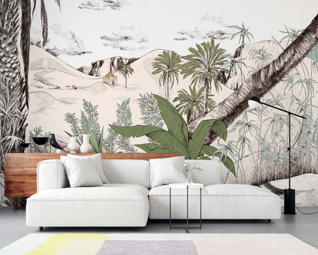 Papermint Dune Pack 1, 2 & 3 in Green Wall Mural 8184-BDL-AW