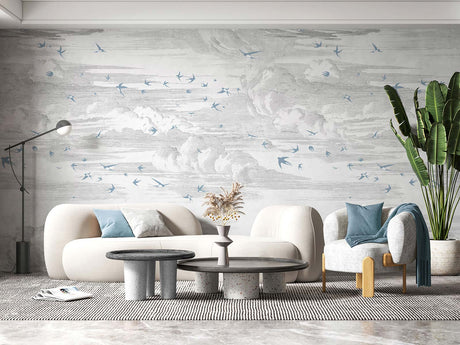 Papermint Soaring Pack 1 & 2 in White Wall Mural 8184-BDL-AY
