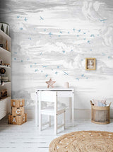 Papermint Soaring Pack 1 & 2 in White Wall Mural 8184-BDL-AY