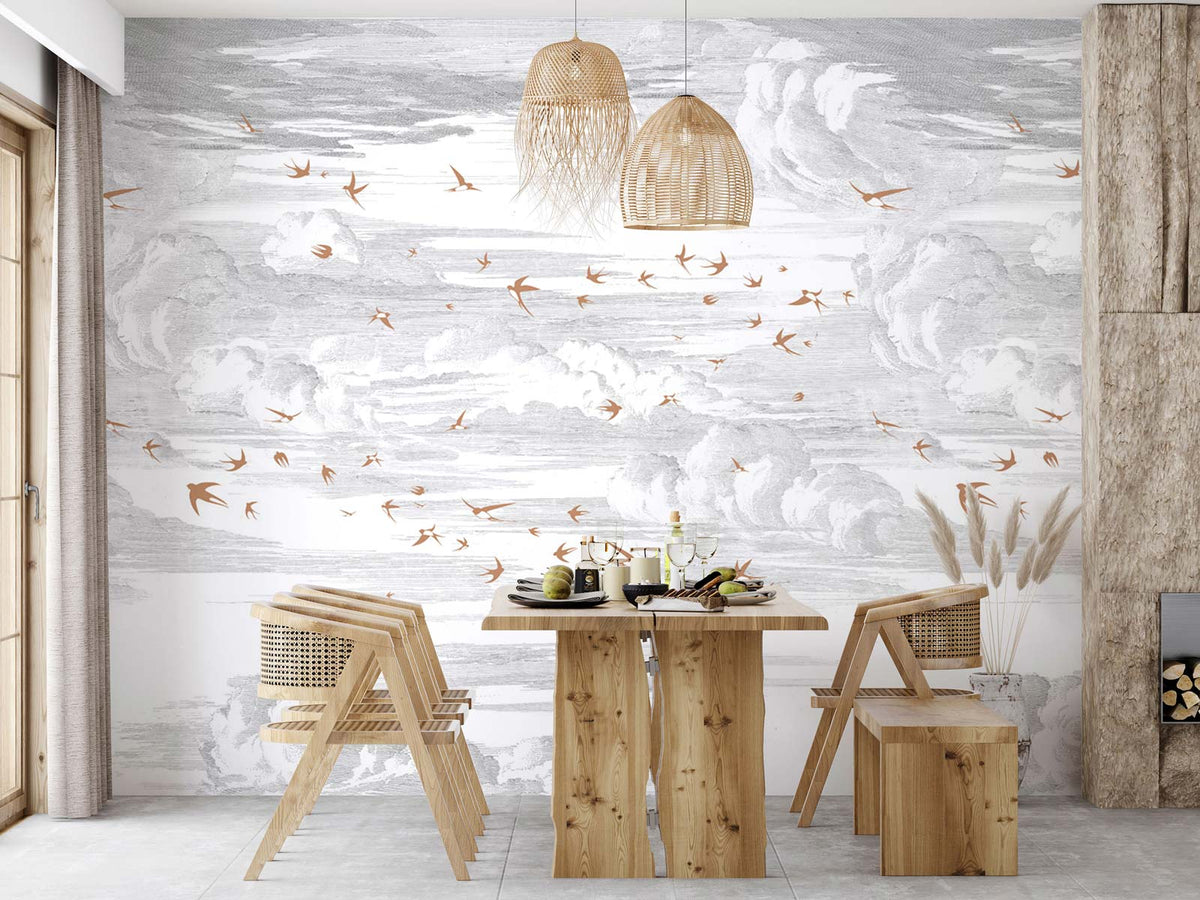 Papermint Soaring Pack 1 & 2 in Red Wall Mural 8184-BDL-AY3