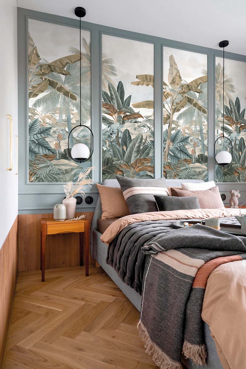 Papermint Exotic Pack 1 & 2 in White Wall Mural 8184-BDL-BA1