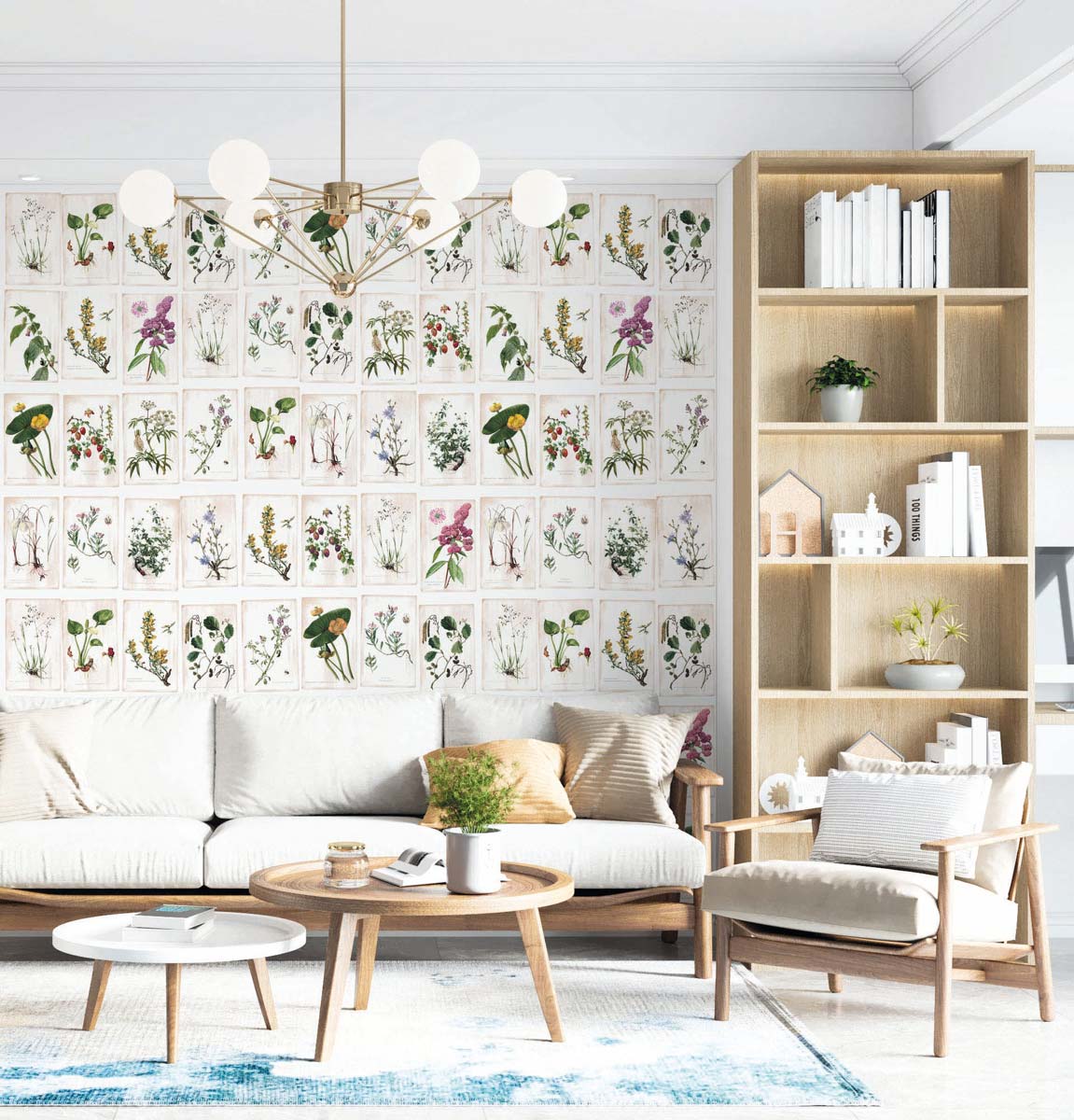 Papermint Wild Flowers Pack 1 & 2 in Multi Wall Mural 8184-B