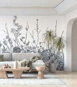 Papermint Flora Pack 1 & 2 in Black Wall Mural 8184-BDL-BC1