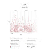 Papermint Flora Pack 1 & 2 in Pink Wall Mural 8184-BDL-BC2