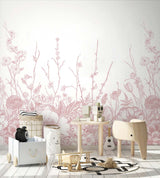 Papermint Flora Pack 1 & 2 in Pink Wall Mural 8184-BDL-BC2