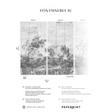 Papermint Fontainebleau Pack 1 & 2 in Grey Wall Mural 8184-B