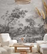Papermint Fontainebleau Pack 1 & 2 in Grey Wall Mural 8184-B