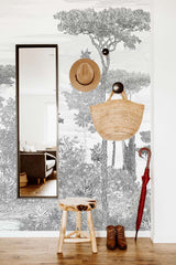 Papermint Pine Forest Pack 1 & 2 in Grey Wall Mural 8184-BDL