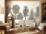 Papermint Orchards Pack 1 & 2 in Gold Wall Mural 8184-BDL-BF