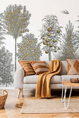 Papermint Orchards Pack 1 & 2 in Gold Wall Mural 8184-BDL-BF