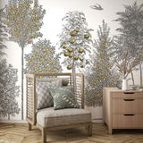 Papermint Orchards Pack 1 & 2 in Gold Wall Mural 8184-BDL-BF