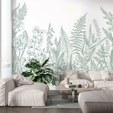 Papermint Garden Line Pack 1 & 2 in Sage Wall Mural 8184-BDL