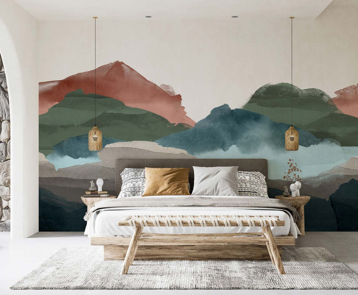 Papermint Hills Pack 1, 2 & 3 in Multi Wall Mural 8184-BDL-B