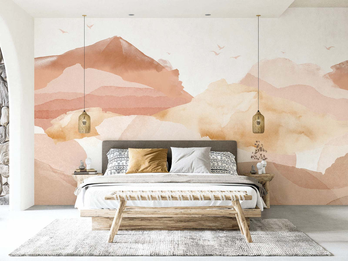 Papermint Hills Pack 1, 2 & 3 in Orange Wall Mural 8184-BDL-