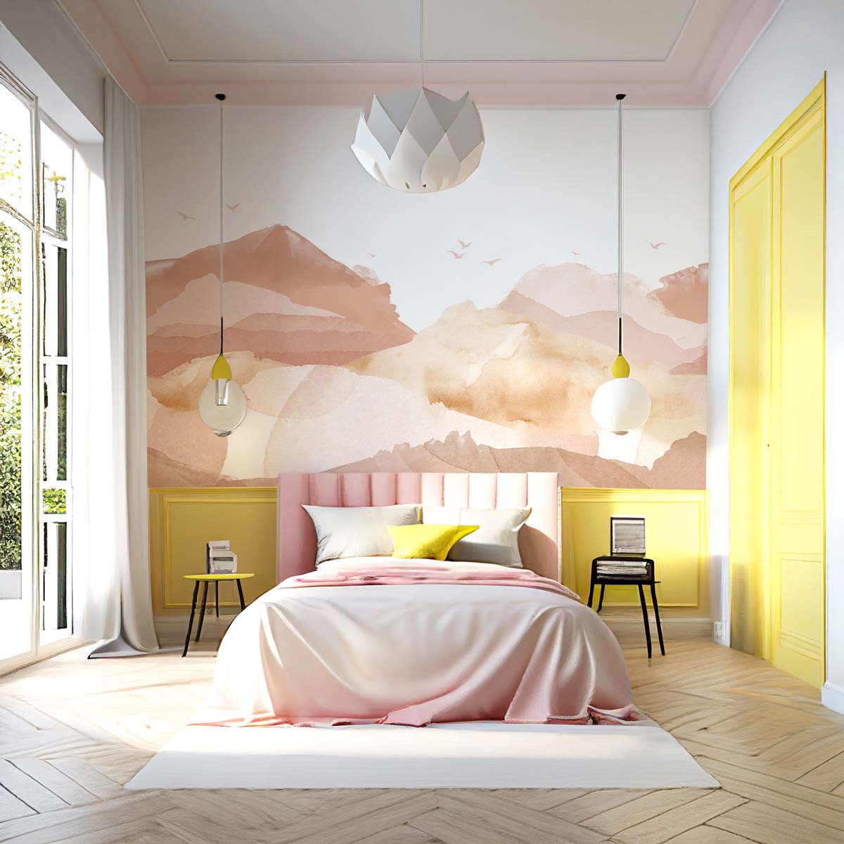 Papermint Hills Pack 1, 2 & 3 in Orange Wall Mural 8184-BDL-