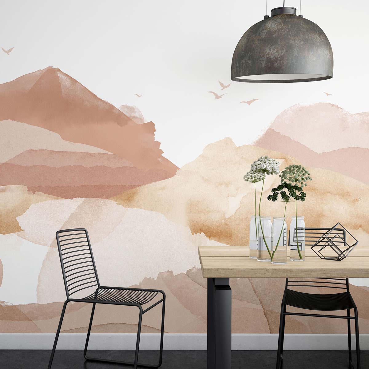 Papermint Hills Pack 1, 2 & 3 in Orange Wall Mural 8184-BDL-